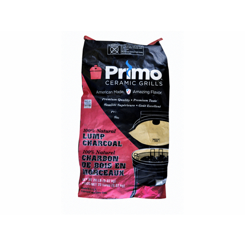 Primo Grills & Smokers PG00608 Natural 20# Bag 100% Natural Lump Charcoal