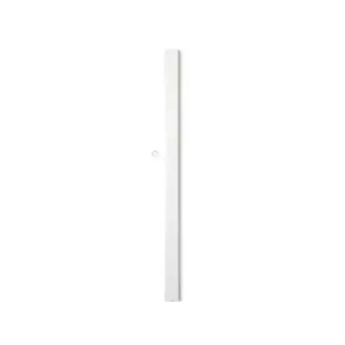 24" Round White Recycled Plastic Hazard Marker With Spike