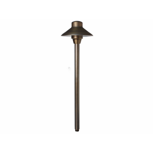 Weathered Brass Lancer 6 Area Light With 24" Stem No Lamp