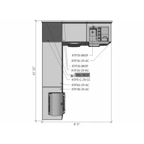 Universal Outdoor Kitchen Appliance Cabinet 48" X 29" X 36" Unfinished