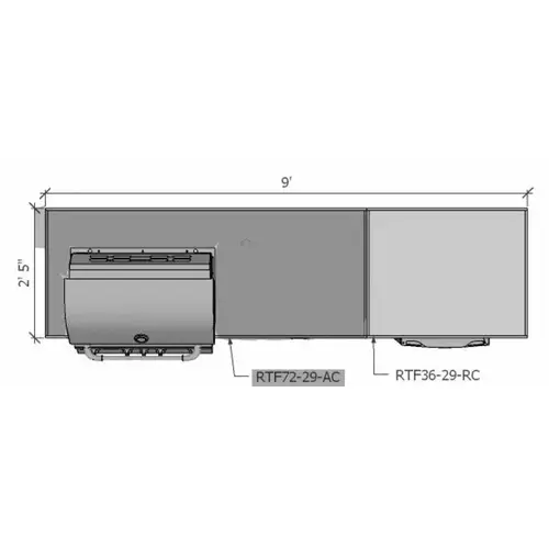 Universal Outdoor Kitchen Appliance Cabinet 72" X 29" X 36" Unfinished