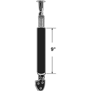 Crl K5076 Black Heavy Duty Storm Door Pneumatic Closer With Shock Spring