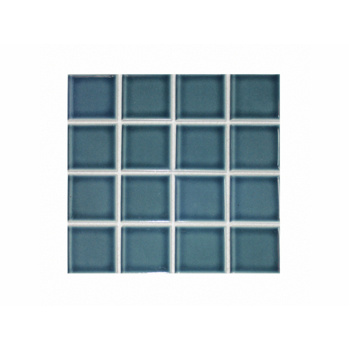 3" X 3" Discovery Field Tile Marine Green Bullnose