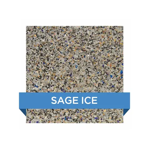 80 Lb Sunstone Pearl Ice Pebble Pool Finish Sage