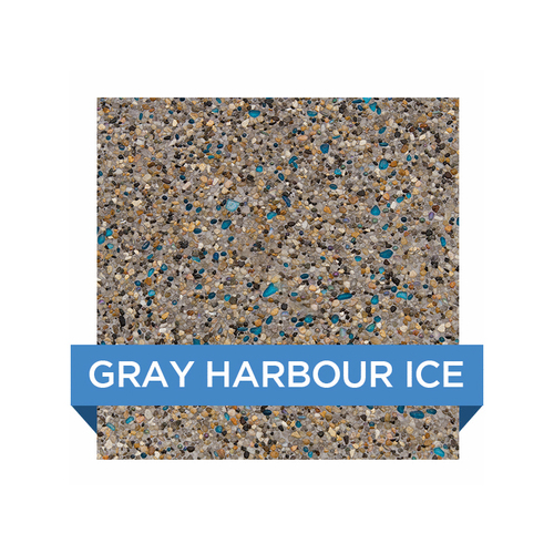 80 Lb Sunstone Pearl Ice Pebble Pool Finish Gray Harbour