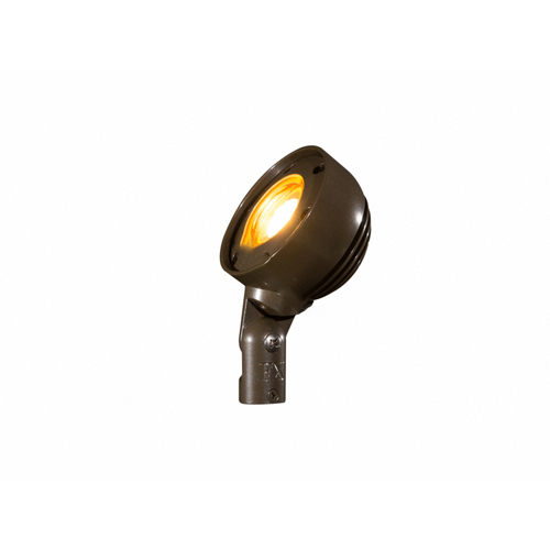 4" Dia. Bronze Path Light With 12" Riser And 3 Led Lamp 4w