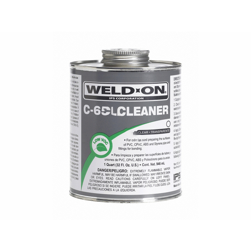 Weld-On 10201 32 oz. PVC/ABS/CPVC C-65 Cleaner in Clear