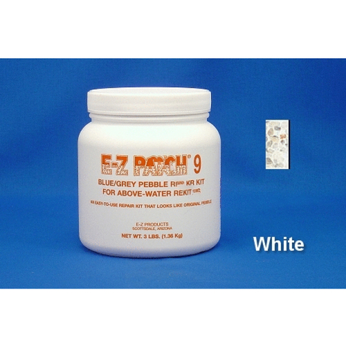 E-Z Products EZP-176 3 Lb E-z Patch 9 Pebble Plaster Repair White