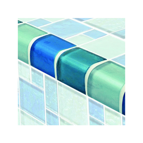 1" X 2" Galaxy Glass Tile Blends Blue Blend