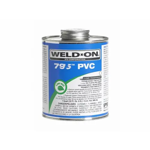 Pt 795 Clear Medium Body Flex Pvc Cement