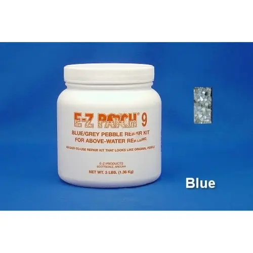 3 Lb E-z Patch 9 Pebble Plaster Repair Blue