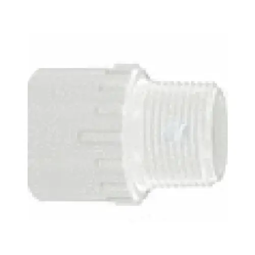 1" White Sch 40 Pvc Male Adapter Mipt X Slip