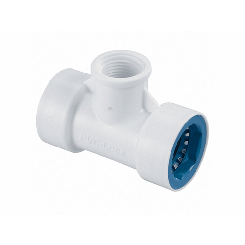 HYDRO-RAIN INC. 07772 Hydro-rain .75" Pvc-lock X .5" Fpt Tee