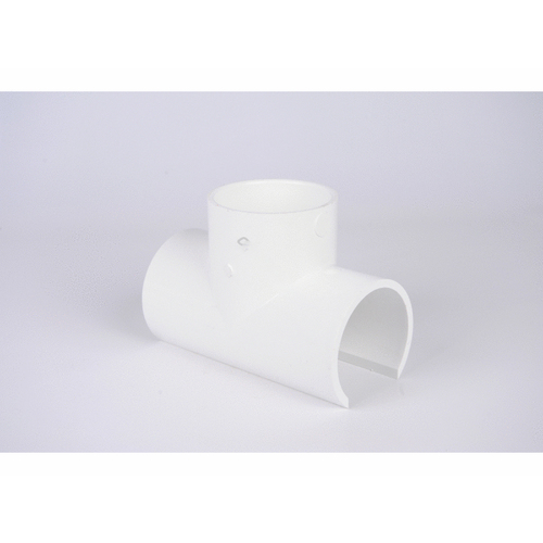 3" X 3" White Sch 40 Pvc Snap Tee Snap X Slip