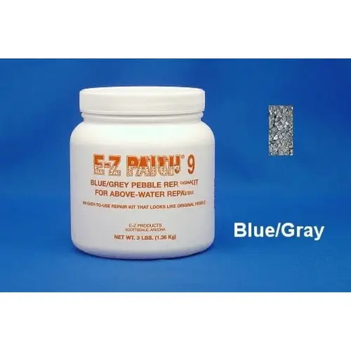 E-Z Products EZP-167 3 Lb E-z-patch 9 Pebble Plaster Repair Blue Gray
