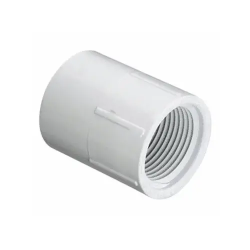 1" Sch40 Pvc Female Adapter Socket X Fipt White