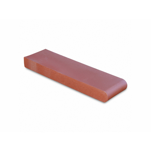 Pacific Clay Brick Products 076502000 3-5/8" X 1-1/4" X 12-1/2" Red Flashed Retrofit Bullnose Coping