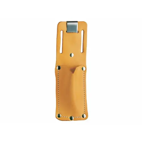 Pacific Handy Cutter, Inc UKH-326 Knife Holster, UKH-326, 1 Pocket, Clip-On, Leather, 8 in L x 3 in W x 1.5 in H, Tan