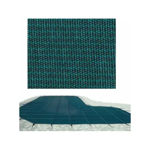 Grn Safety Cover 18x36c-step Rec Mesh 2'rad 90 degree Green