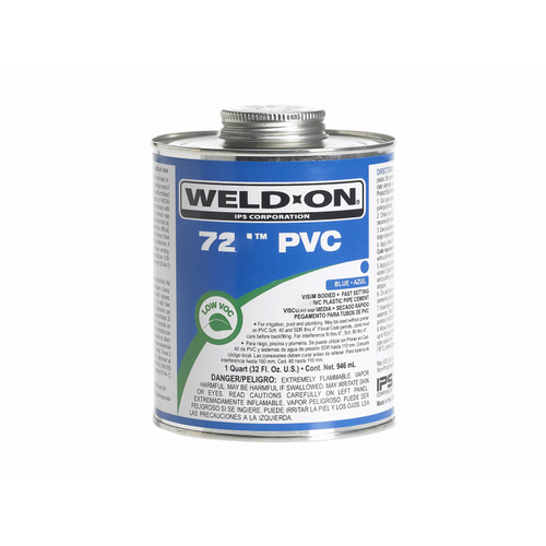 Weld On 10160 Gal 721 Blue Medium Body Pvc Cement