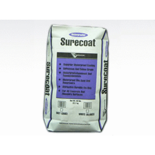 Paragon Building Products 45754 White Surecoat Waterproofing Cement Coating 50lb Bag