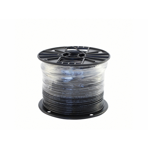 12solbk 500'/rol #12 Black Thhn Solid Wire