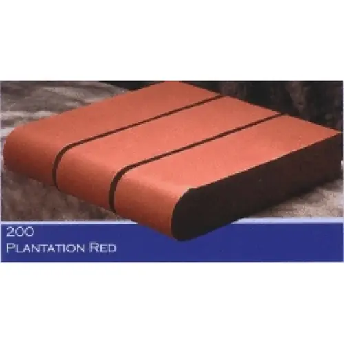 2-1/4" X 3-5/8" X 7-5/8" Plantation Red Brick Coping