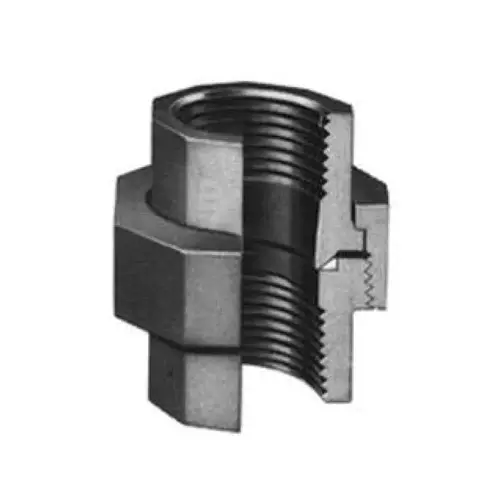 3/4" Fpt Black Malleable Steel Union