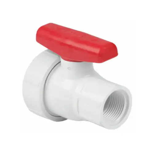 4" White Pvc Se Ball Valve Socket Buna