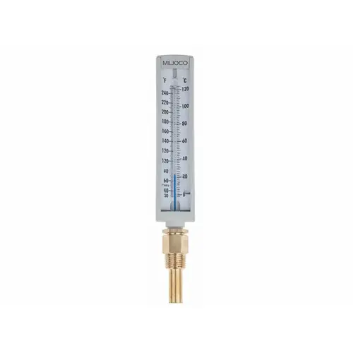 260/ 261/ 330/ 331 Brass Vertical Thermometer Gold