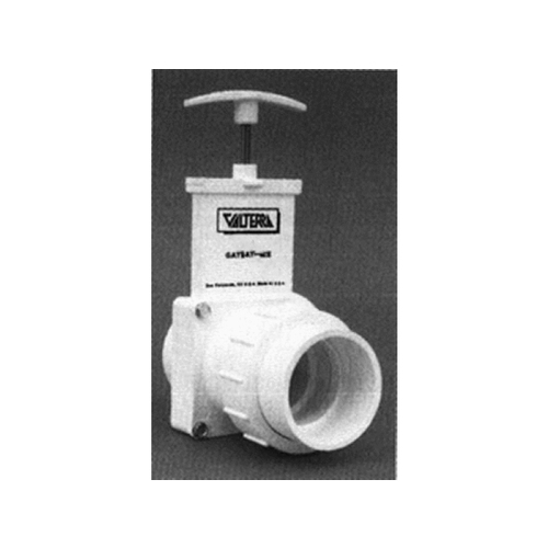 Pvc Slice Gate Valve 1.5" S X Sunion White