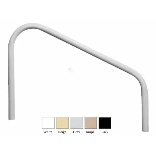 36" Taupe 2-bend Deck Mount Handrail Pair