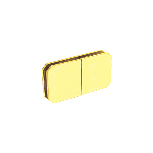 Gold Plated Monaco Series 180 Degree Split Face Glass-to-Glass Clamp