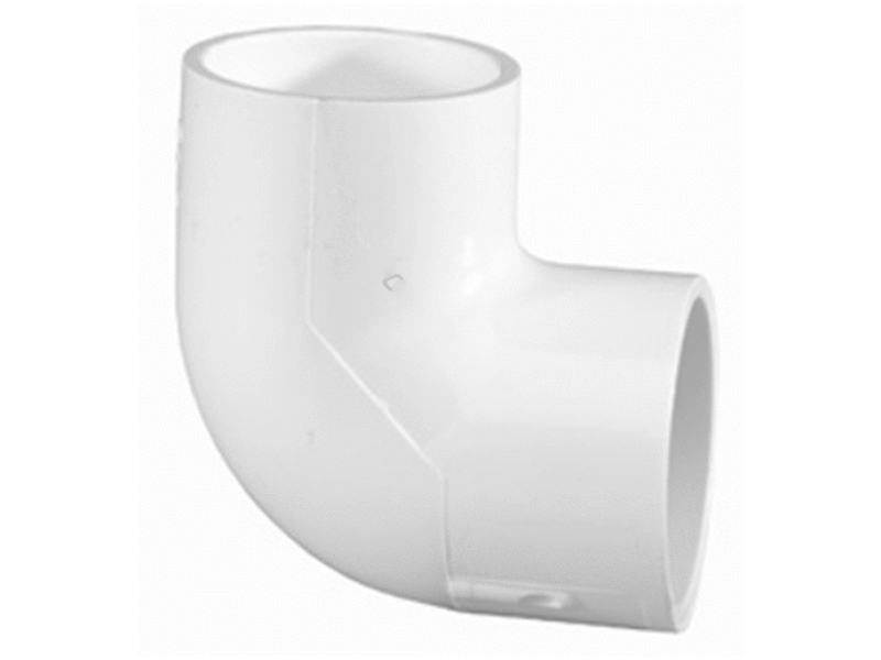 Lasco Fittings 406005BC 406-005  .5"s Sch40 Pvc 90 Ell White