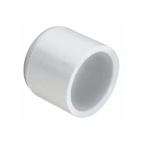 2.5"s Sch40 Pvc Cap White