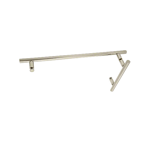 CRL LTB6X18BN Brushed Nickel 6" x 18" LTB Combo Ladder Style Pull and Towel Bar