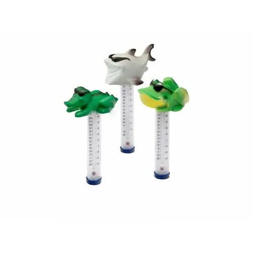 Ocean Blue Water 150051 Frog/shark/gator Floating Animal Thermometer