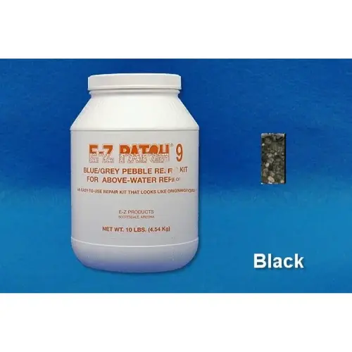 10 Lb E-z Patch 9 Pebble Plaster Repair Black