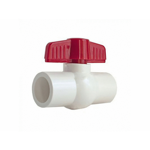 3/4" S X S White Pvc Ball Valve