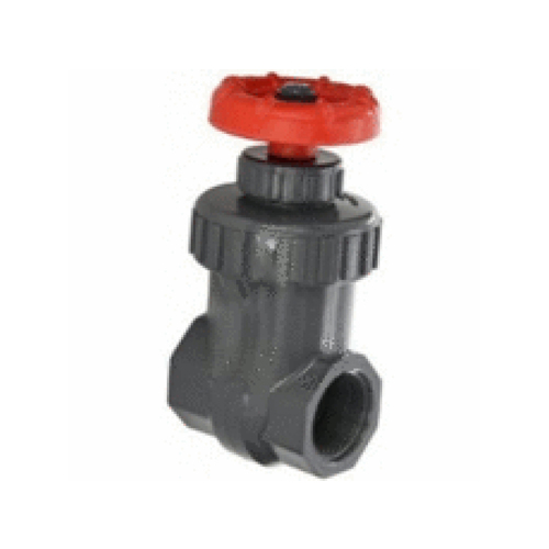 PURAQUA PRODUCTS INC 9500011-T 1"fpt Pvc Gate Valve Gray