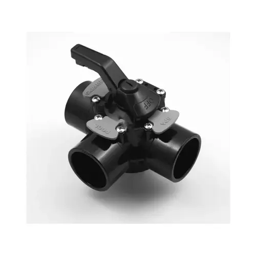 1.5"-2" 2-port Cpvc Truseal Valve Black