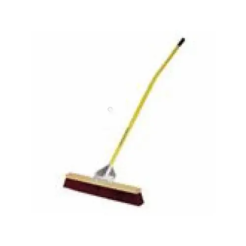 MIDWEST RAKE COMPANY 82124 MIDWEST RAKE GENERAL PURPOSE BROOM, 24 IN. WITH 60 IN. ERGONOMIC ALUMINUM HANDLE