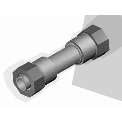 1.25" Metal Compression Fitting Gray