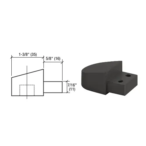 Black Anodized Offset Pivot, Frame Portion Only