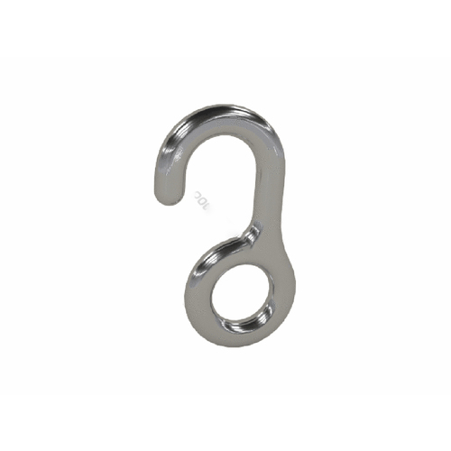 Permacast PH-55 .25"-.5" S-hook Cpb Rope Hook Chrome Plated