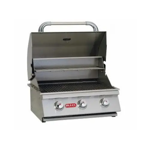 Bull Outdoor Products 69008 24" Liquid Propane Steer Stainless Steel Grill Head - 3 Burner