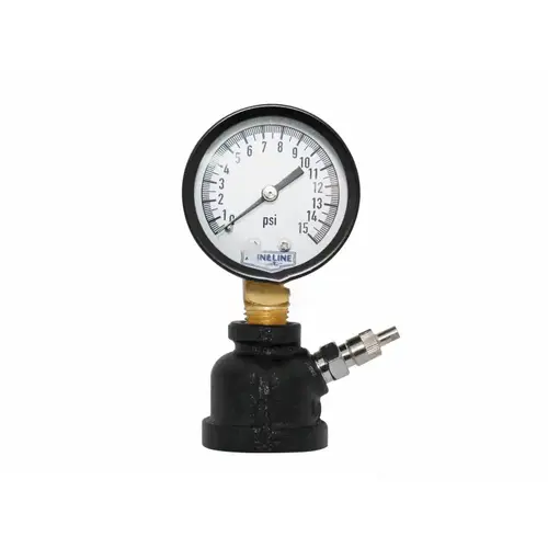 2" 0-15psi Gas Mount Pressure Gauge