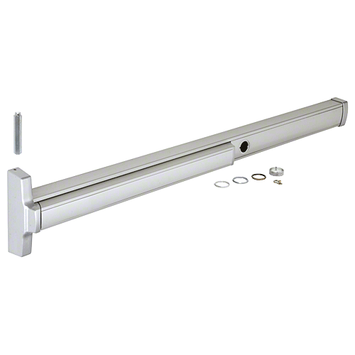 Satin Aluminum Model 2086E Electric Rod Retraction, Keyed Cylinder Dogging, Concealed Vertical Rod Panic Exit Device; Right Hand Reverse Bevel; Fits 48" x 84" Door