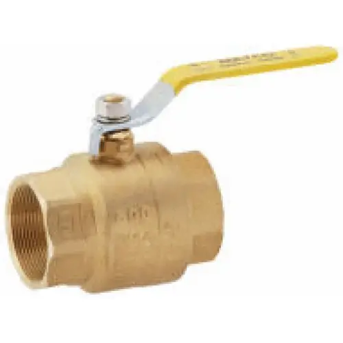 3/4" Lead Free Ball Valve - Full Port, Forged Brass Gold