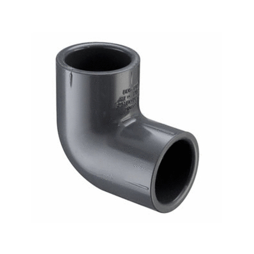 2" Sch80 Pvc 90 Degree Elbow Socket X Socket Gray